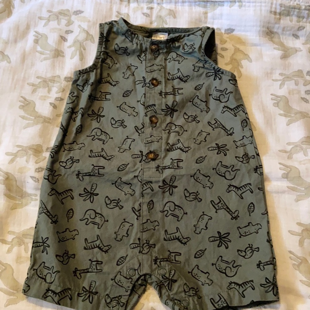 One piece outfit for a 6 month old baby.